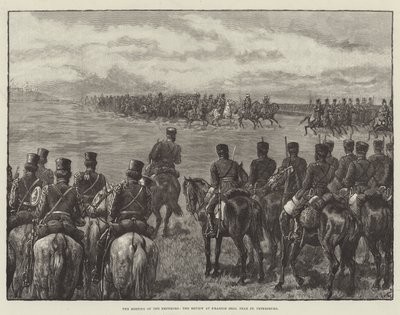 De ontmoeting van de keizers, de parade bij Krasnoe Selo, nabij Sint-Petersburg door Johann Nepomuk Schonberg